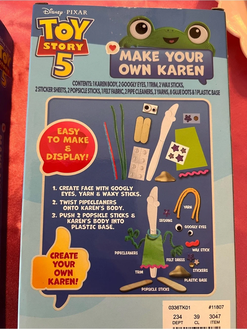 Toy Story 5 Make Your Own Forky & Karen Set - Blue Packaging